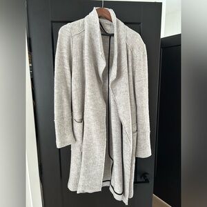 Light grey long slouch coat - Zara